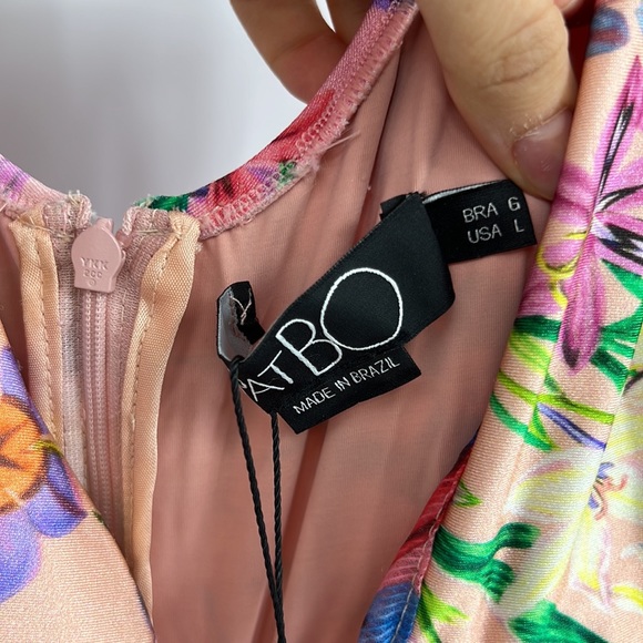 PatBO IRIS LONG SLEEVE PLUNGE DRESS - Picture 7 of 11